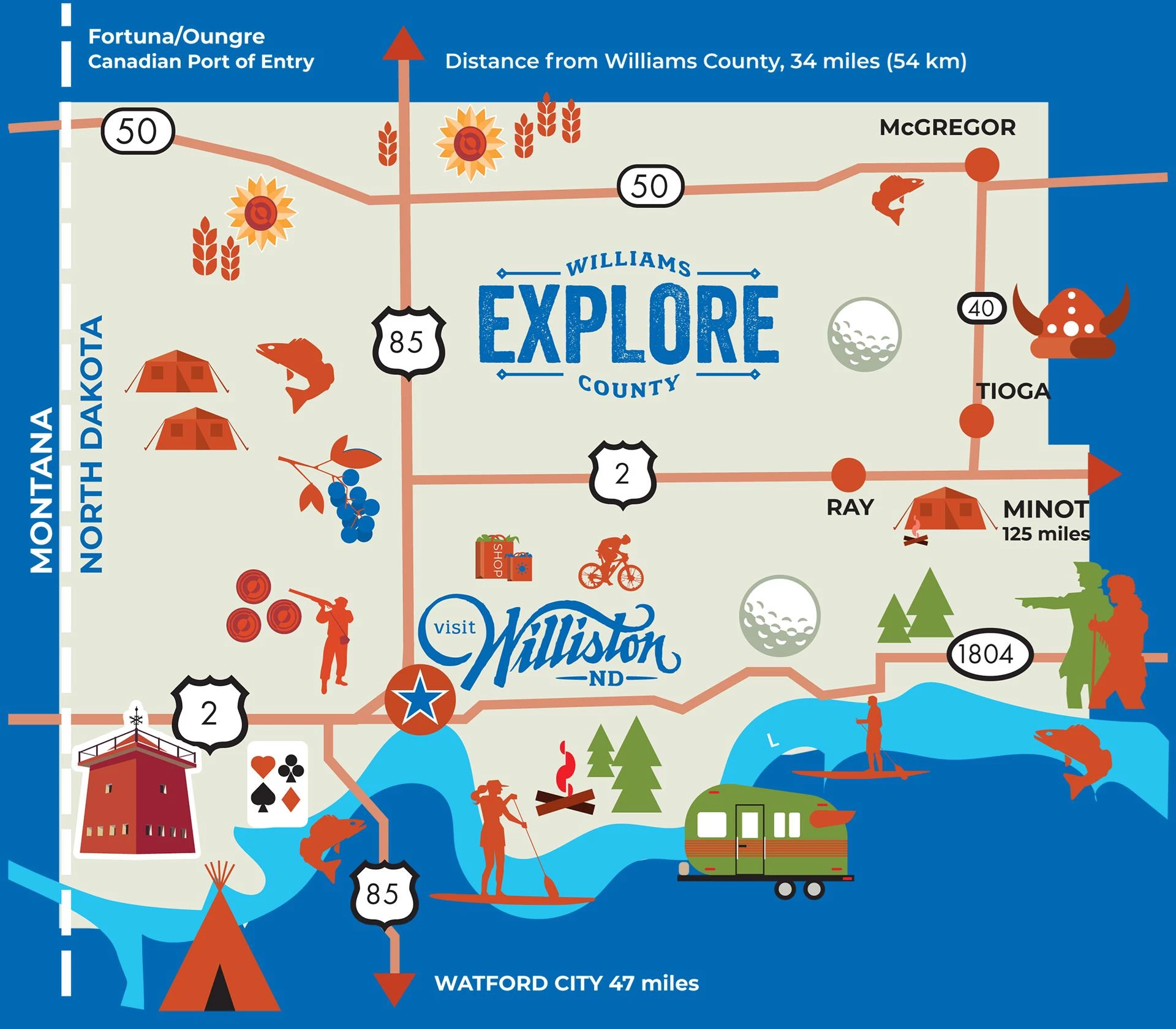 Explore Williston, ND with our interactive map!