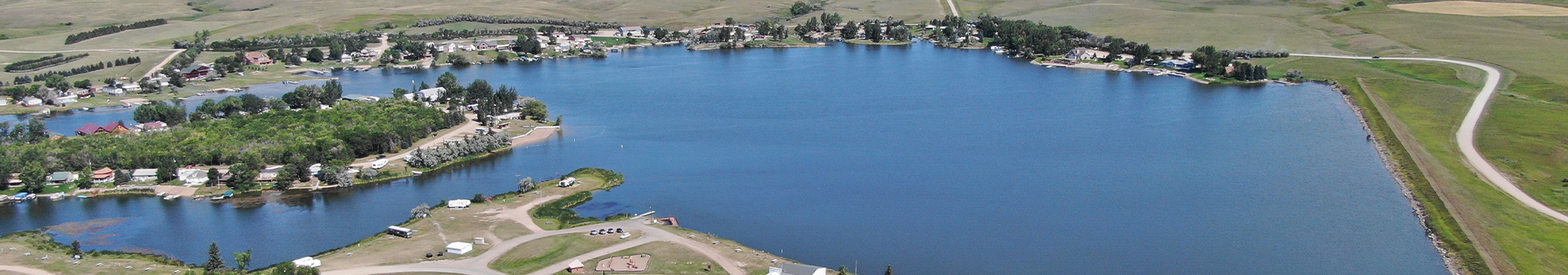 Overhead view of Blacktail Dam Campground