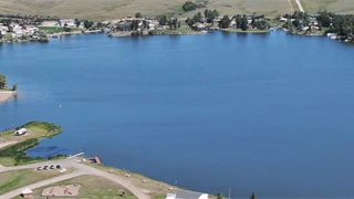 Overhead view of Blacktail Dam Campground